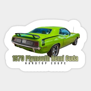 1970 Plymouth Hemi Cuda Hardtop Coupe Sticker